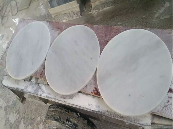 Guangxi white marble round table for coffee table