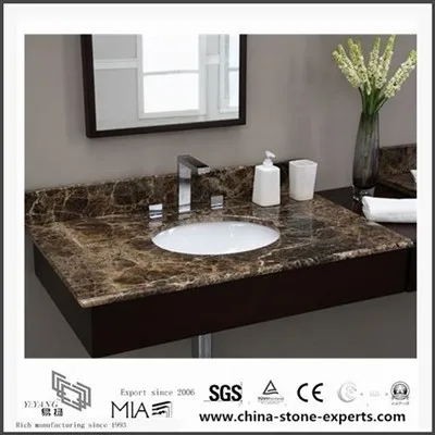 کے لئے Chino کمپنی سے باتھ روم باطل اوپر گہرا Emperador کی سنگ مرمر پتھر مصنوعات