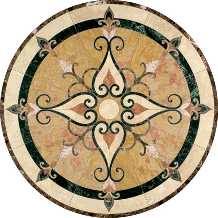 Marble Waterjet Medallion For Flooring