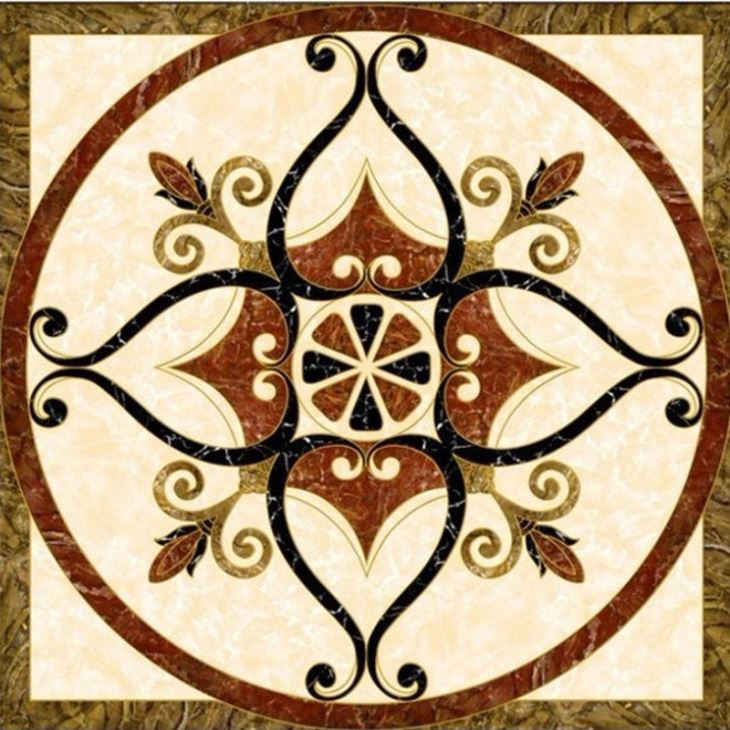 فرش پر ماربل واٹر جیٹ میڈلین