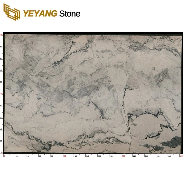 Italy Luxury Camouflage White Marble for Bathroom Vanity